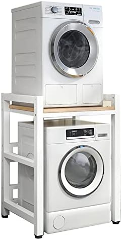 Generisch Verstellbares Gestell, stapelbar, Waschtrockner Küchenständer – tragbare Wäsche-Aufbewahrungseinheit für platzsparenden Komfort