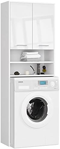 Shumee BADEZIMMERHALTERUNG Post FIN OBER DER Waschmaschine Weiss Glanz