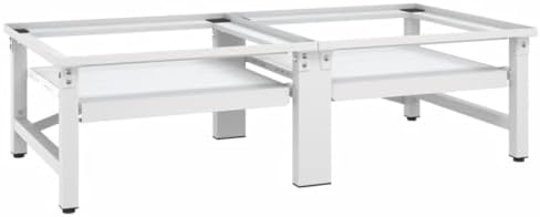 FIRBNUS Waschmaschinenregal Waschmaschinen Untergestell Podest Für Waschmaschine Und Trockner 124,5x61,5x33,5 cm