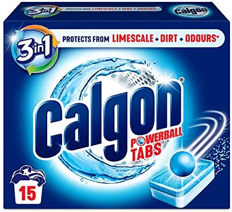 Calgon 2in1 Tabs,Wasserenthärter gegen Kalk&Schmutz in der Waschmaschine,15 Stk