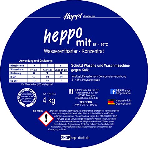 Hepp GmbH & Co KG – Heppo-Mit Wasserenthärter Konzentrat 5 kg Beutel