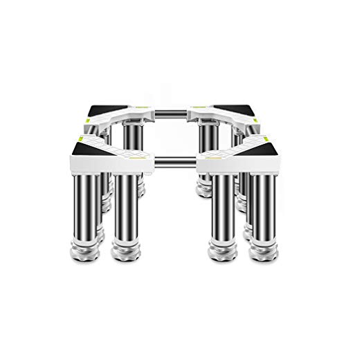 Podest Trockner Waschmaschine Stabil Verstellbare Geschirrspüler Stand Länge/Breite 45-65cm Waschmaschinensockel Kühlschrank Untergestell Anti-Vibrations-Pads Tragfähigkeit 400 kg