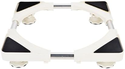 Podest waschmaschine mit 4 Füße, Bärenlast, Max 200KG Untergestell für Waschmaschine, Verstellbare Breite 47-70cm, Höhe 7cm Waschmaschinensockel,Waschmaschinen Untergestell 