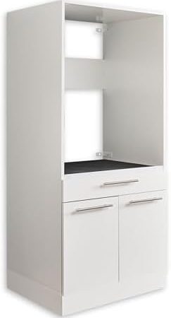 LAUNDREEZY Waschmaschinenschrank, Weiß - Waschmaschinen-Überbauschrank TÜV-zertifiziert mit viel Stauraum - 67,5 x 162 x 67,5 cm (B/H/T)