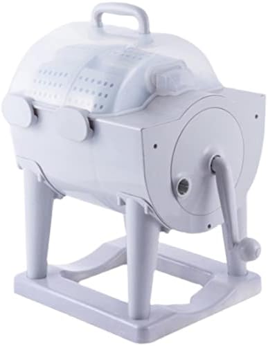 Tragbarer nicht elektrischer manueller Waschmaschinen-Dehydrator, Mini-Handkurbel-Rotations-Waschtrockner-Spinner, Arbeitssparende Kompakt-Waschmaschine, für Zuhause/Reisen/Wohnmobil/Apartments