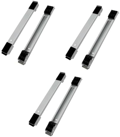 jojofuny 3 Paare kühlschrank matte kühlschrankmatten Umzugsgerät für den Haushalt Gerätewagen Möbel Geräteschieber Waschmaschine mobile Basis einstellbar Base Schieberegler Halterung Rolle