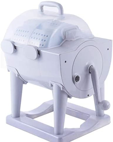 Tragbare Waschmaschine, Nicht elektrische Handwaschmaschine mit Trockner, Handgekurbelte ökologische Mini-Waschmaschine, Kompakte Dehydratisierungswaschmaschine Camping Waschmaschine