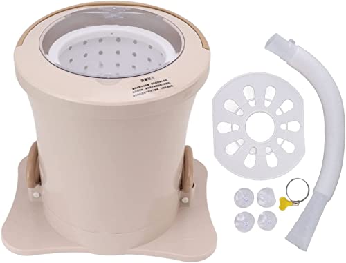 Tragbarer, kompakter Schleudertrockner, kompakter Schleudertrockner, für Camping, Schlafsaal, Wohnung, Wäsche, Camping, Wohnmobil, Reise, Unterwäsche, Socken, Babykleidung (12 l, Aprikose)