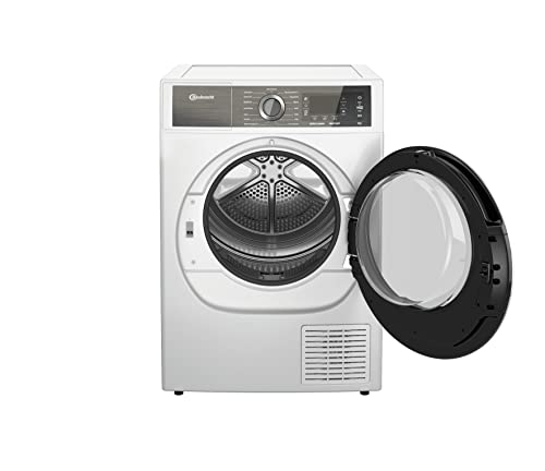 Bauknecht B8 D84WB DE Wärmepumpentrockner 8kg 100 % Faserpflege dank GentlePowerTechnologie AutoCleaning Knitterschutz EcoMonitor Bügelleicht-Programm Anti-Allergie-Programm Weiß