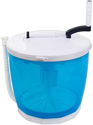 LZXH Mini-Waschmaschine Tragbare Waschmaschine Mini-Tragbare Waschmaschine Handkurbel Mini-Waschmaschine Manuelle Nicht-elektrische Wäscheschleuder Kompakte Wäsche für Wohnheime Camping (Farbe:Grau)