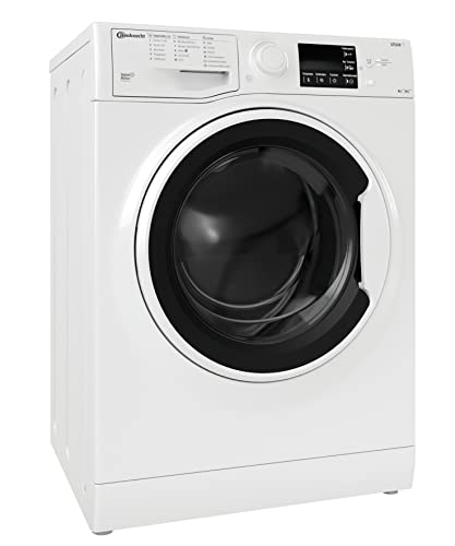 Bauknecht WT 86G4 DE N Waschtrockner / 8/6kg Waschen/Trocknen / Flecken 40° / Dampf-Programm / ProSilent Motor / Wolle-Programm / Nachlegefunktion / Kurzprogramm 45 Min, Weiß