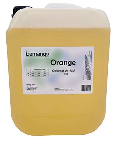 Bemango Color-Flüssigwaschmittel orange 10 Liter Kanister