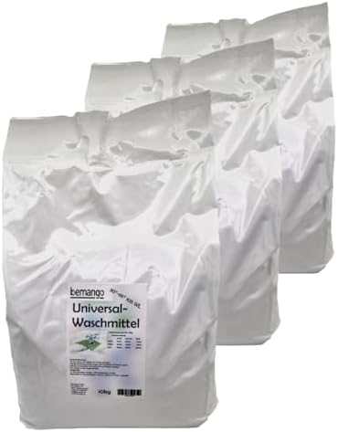 Bemango Universal Waschpulver 3x10 kg wohlriechendund ergiebig für alle Wäschearten