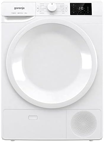 Gorenje DNE 8B Kondenstrockner, 8 kg, LED Display, Made in EU, 16 Programme, Nature Dry, Sportprogramm, Startvorwahl, weiß