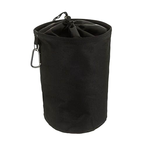 Wäscheklammer Beutel zum Aufhängen,für bis zu 150 Klammerbeutel Wäscheklammern, Wäscheklammerbeutel mit Zugkordelverschluss für Indoor Outdoor Organizer Lagerung verwenden (Black, One Size)