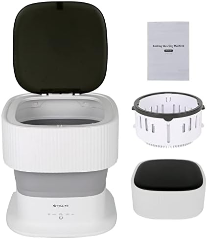 Faltbare Mini Waschmaschine, Tragbare Waschmaschinen mit Abflusskorb, Camping Mobile Waschmaschine, Blaulichtsterilisation Kleine Waschmaschine