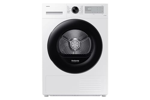 Samsung Crystal EcoDry DV80CGC2B0AH/ET Trockner, 8 kg, Wärmepumpe, WLAN, Sensor, Optimal Dry Sensor, Filter 2 in 1, Frontlader, 60 l x 85 h x 60p cm