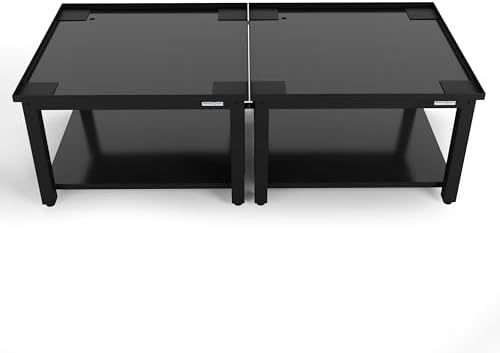 Wasophoogte Waschmaschinen Untergestell Doppelt- Anti-Vibrations Podest, Einfache Montage, Waschmaschinen Unterschrank mit Integrierten Leckwannen und Verstellfüßen, Stahl, 65x125x42 CM (TxBxH)