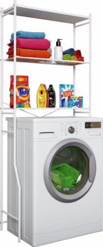 VCM Metall Überbauschrank Waschmaschine Überbau Schrank Waschmaschinenschrank Tubas M Weiß