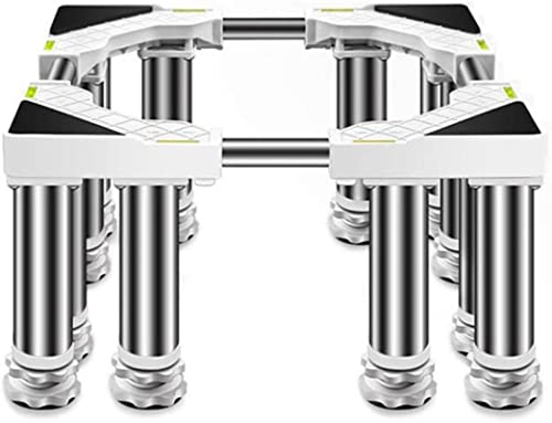 FiorHOCc Waschmaschinen UntergestellRobuste Waschmaschinen-Tablettbasis mit 12 Beinen,Trockner und Kühlschrankständer,verstellbare Länge/Breite,45–65 cm,Kühlschrank,Gefrierfach,Geschirrspüler,