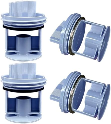 4 Stück Flusensieb, Filter für Waschmaschine und Waschtrockner, Flusensieb Siemens für Waschtrockner Bosch Neff Constructa 605010 647920