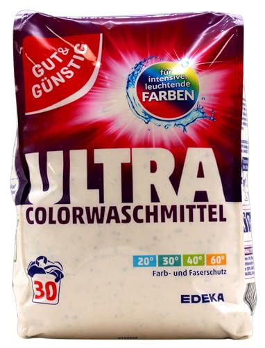 Gut & Günstig Ultra Collorwaschmittel, 4er Pack (4 x 2.025 kg)