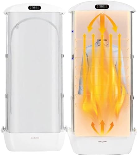 1500 W Dampfdauerwelle, Maschinentrockner/Automatisches Bügeln von Falten, Dampfbügelmaschine for Entfernen, Ein-Knopf-Bedienung (Color : White)