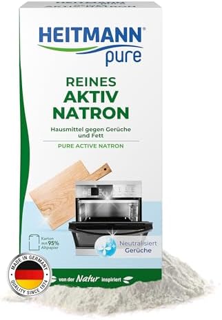 HEITMANN pure | Reines Aktiv-Natron 350g | natürliche Reinigung mit Natron Pulver | sanft und biologisch abbaubar | vielseitig im ganzen Haushalt | Starke Reinigungswirkung