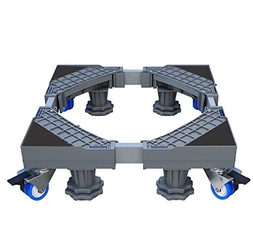 ZJDYDY Waschmaschinen- und Trocknerständer, höhenverstellbare stabile Beine, 300 kg tragen, Waschmaschinenhalterung, für Kühlschränke, Trockner und Geschirrspüler, 4 Füße, 4 R