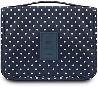 Kulturtasche Damen, wasserdichte Kulturbeutel zum Aufhängen Tragbare Waschtasche Reise Kosmetiktasche, Große Kapazität Organizer für Reisen und Den täglichen Gebrauch (Blau)