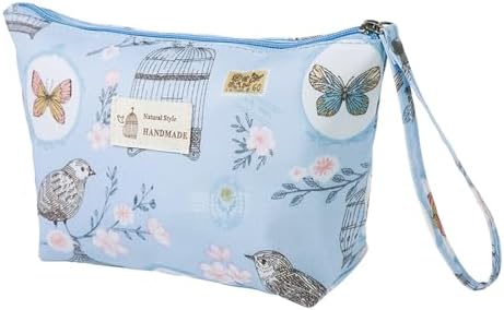 Ronoza Kosmetiktasche Mädchen, Kosmetiktasche Kinder, Kulturbeutel Kinder, Kulturbeutel Mädchen, Kulturtasche Kinder, Kulturbeutel Mädchen, Kleine Kulturtasche für Reisen, Urlaub und Alltag (Blau)