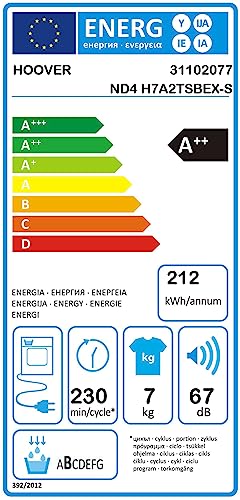 DžiovyklÄ - Hoover ND4 H7A2TSBEX-S