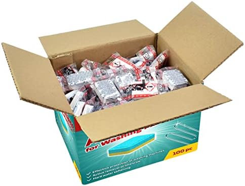 Gecheer 100 St. Waschmaschinen-Tabs Verhindern Kalk und Schmutz