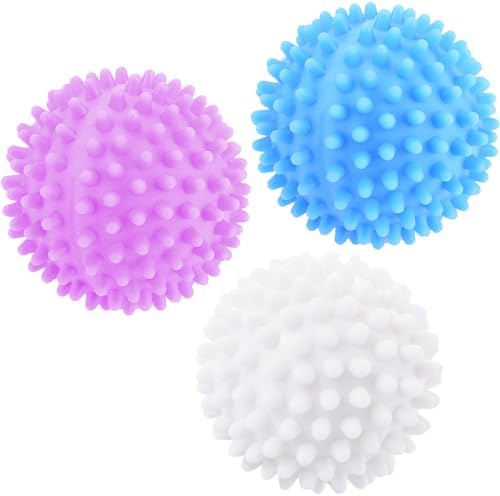 luckaide Trocknerbälle, Trocknerbälle für Wäschetrockner, 3 Stück Waschball für Waschmaschine,Trockner Ball,Wiederverwendbare Trocknerball,Dryer Balls, Wäschetrockner Ball für Heim Kleidung Reinigung