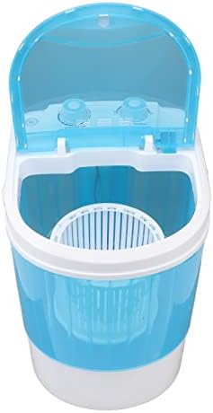 HEEPDD Mini-Waschtrockner Combo 22L, Tragbare Kompakte Maschine mit Schleuderkorb, für Camping, Apartments, Schlafsäle, Wohnmobile (EU-Stecker 220 V)