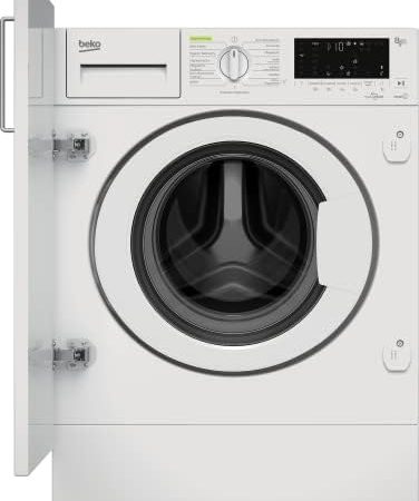 Beko WDW85141Steam1 Waschtrockner, 8 kg Waschen, 5 kg Trocknen, Touch-Display mit Startzeitvorwahl 0-24 h, Bluetooth, Dampffunktion, Nachlegefunktion, ProSmart Inverter Motor, Weiß