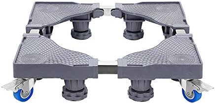 AllRight Waschmaschinen Untergestell 40-68cm 4 Räder 8 Füße Sockel Podest Gestell für Waschmaschine Trockner Kühlschrank Waschmaschinenunterbau Waschmaschinenerhöhung Waschmaschinensockel