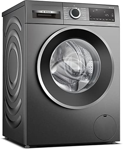 BOSCH WGG2440R10 Waschmaschine Serie 6, Frontlader mit 9kg Fassungsvermögen, 1400 UpM, Fleckenautomatik, Eco Silence Drive, Hygiene Plus, Speed Perfect, Weiß, 60cm