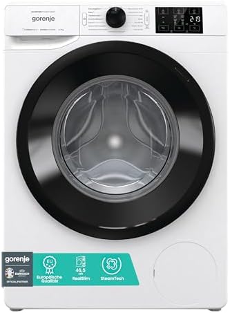 Gorenje WAM 74 SAP Waschmaschine mit Dampffunktion / 7 kg / 1400 U / 16 Programme/AquaStop/Inverter PowerDrive Motor/Edelstahltrommel/Kindersicherung/EEK A/weiß