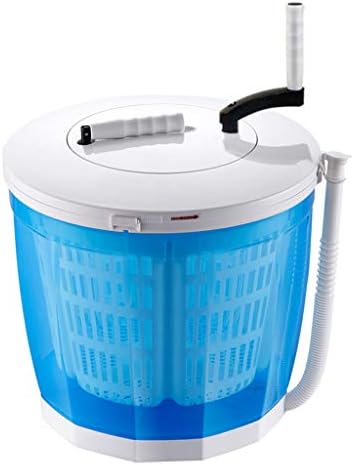 LPGY Tragbare Handkurbel-HandwäSche Nicht-Elektrische Waschmaschine Und Schleudertrockner, Gegenwaschmaschine, Sauber, SpüLen Und Schleudern, Apartments Oder Studentenwohnheimzimmer, Blau