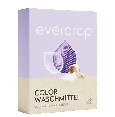 everdrop Colorwaschmittel 19 Waschladungen, Duft: Grapefruit, Patchouli, Apfelblüte,