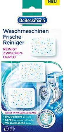 Dr. Beckmann Waschmaschinen Frische-Reiniger | Maschinenreiniger im praktischen Cap-Format | 3x 20 g
