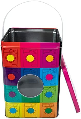 Cabilock Metall Waschpulver Box Waschpulver Behälter mit Deckel Vintage Metalldose Waschmittel Box Eisen Aufbewahrungsbox für Waschpulver Waschmittel Aufbewahrung