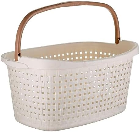 Wäschekorb mit Henkel 40 L Wäschebox Wanne Wäschewanne Wäschesammler modern