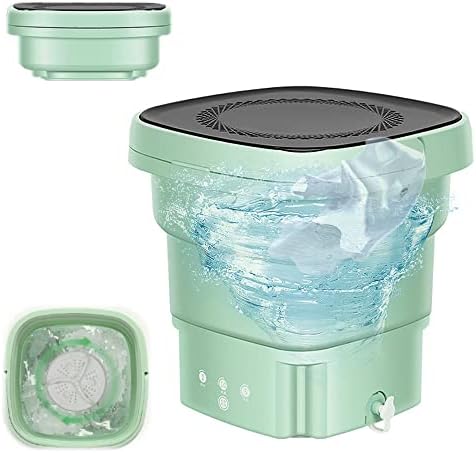 Mini Waschmaschine,Tragbare Ultraschall Tragbare Klappbare Waschmaschine Turbo Kleine Waschmaschine für Socken Unterwäsche Kleidung, Automatisch Mobile Waschmaschine für Camping Reisen Schlafsäle