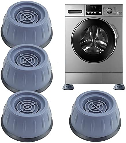 Waschmaschine Fußpolster 4 Stück Anti Vibration Waschmaschine Füße, Universal Waschmaschine Gummi Schwingungsdämpfer