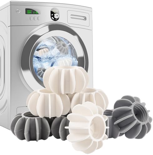 8 Stück Trocknerbälle Waschball für Waschmaschine Wäschetrockner Trockner Ball Wiederverwendbare Dryer Balls Trocknerbälle für Wäschetrockner Kleidung Reinigung (4 * 2.5cm)