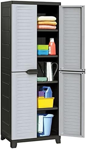 BaraSh Kunststoffschrank 65x45x181 cm Schrank Waschmaschinenschrank Badezimmerschrank Schmal