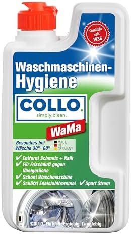 COLLO WaMa Waschmaschinen Hygienereiniger 250 ml I Waschmaschinenreiniger & Hygienespüler I Bekämpft Schmutz & Bakterien I Hygienisch saubere Wäsche