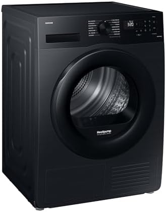 Samsung Wärmepumpentrockner, 8 kg, EEK: A+++, Wäschetrockner mit WiFi-SmartThings-App, Hygiene-Programm, Air Refresh, Knitterschutz, Schwarz, DV8ECGC2B0ABEG